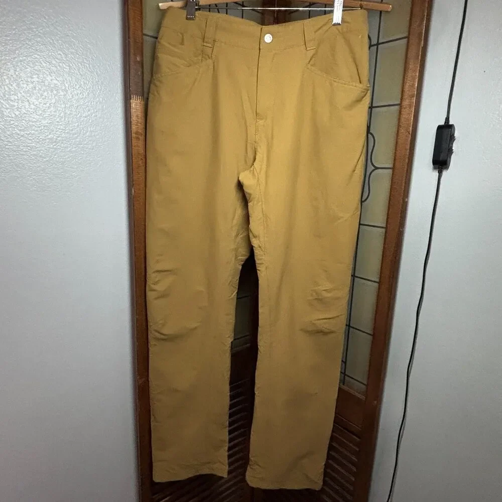 The North Face Retrac Pants Dijon Brown Hiking Stretch NF0A33JT Men's Size 32
